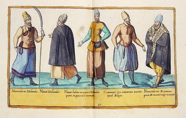 أزياء من القرن السادس عشر من "صور كل الأمم القرطاجية" ، نُشرت في كولونيا بواسطة إبراهيم دي بروين