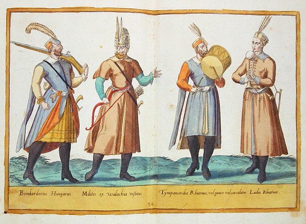 أزياء من القرن السادس عشر من "صور كل الأمم القرطاجية" ، نُشرت في كولونيا بواسطة إبراهيم دي بروين