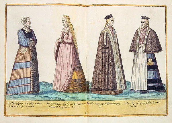 أزياء من القرن السادس عشر من "صور كل الأمم القرطاجية" ، نُشرت في كولونيا بواسطة إبراهيم دي بروين