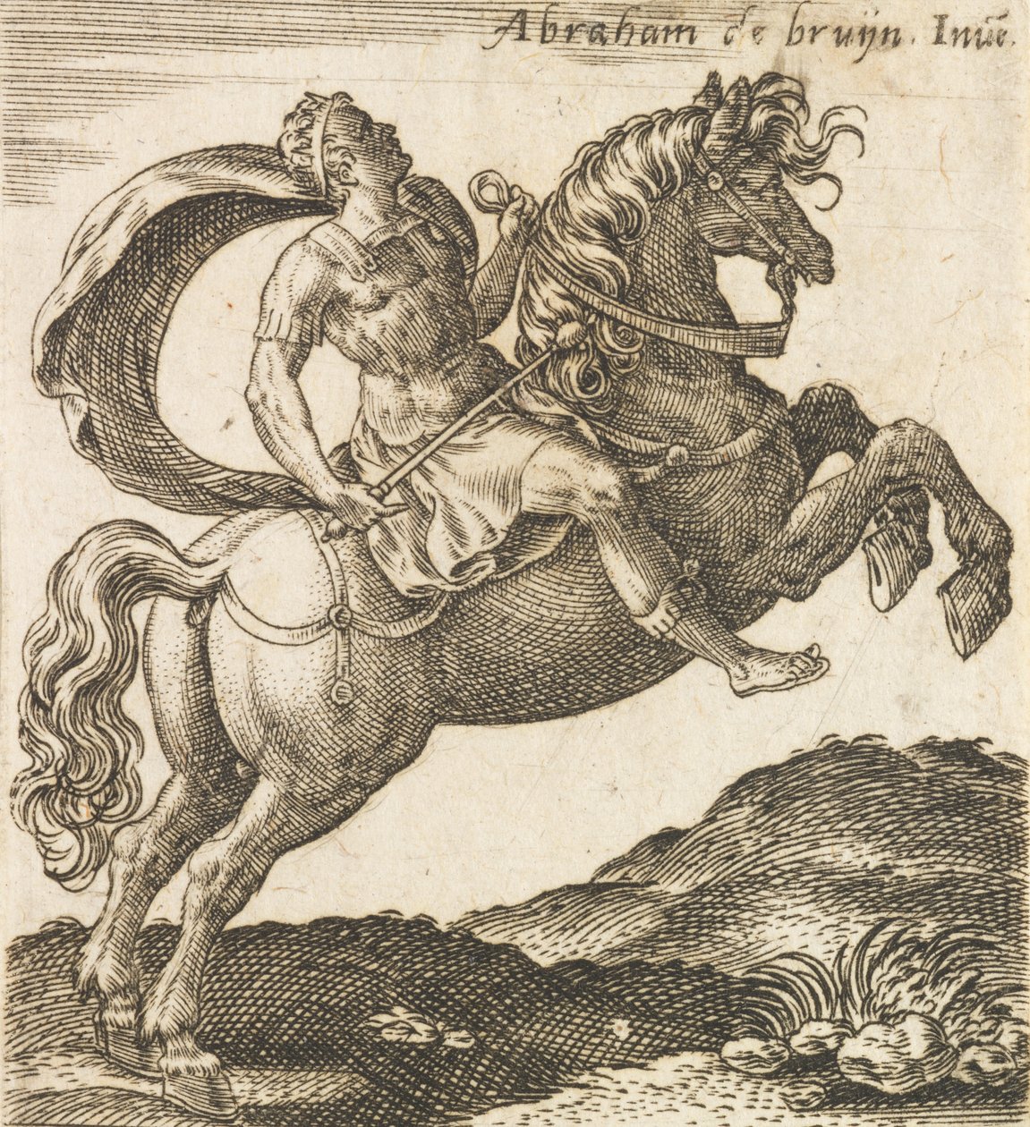 تيتوس فيسباسيانوس من اثني عشر قيصرًا على ظهور الخيل ، كاليفورنيا. 1565-1587. ، كاليفورنيا. 1565-1587. بواسطة إبراهيم دي بروين