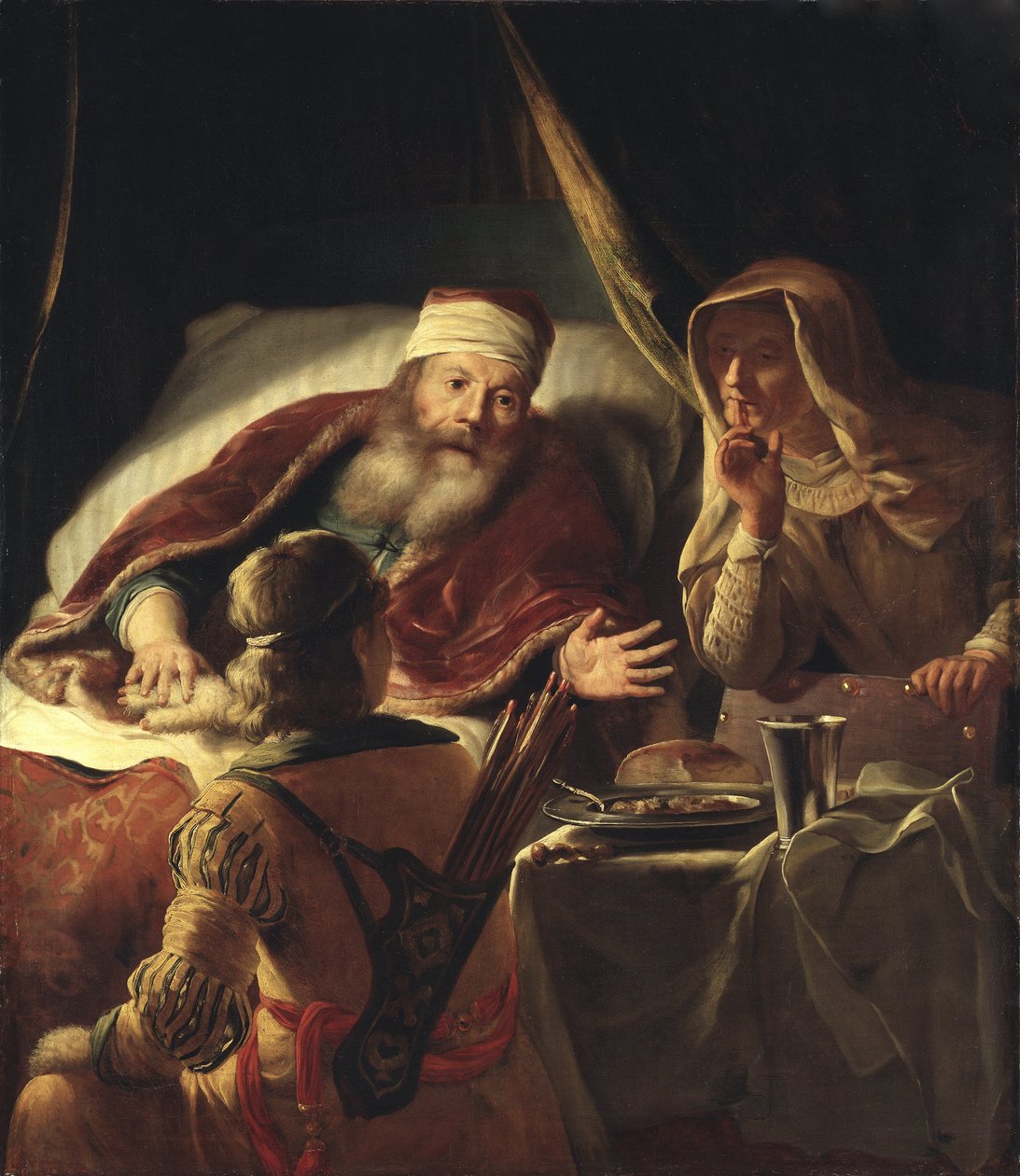 إسحاق بينيت يعقوب - إسحاق يبارك يعقوب ، بقلم ديجك ، أبراهام فان (1635-1680). زيت على قماش. الأبعاد: ١٢٥ × ١٠٨ سم. المتحف الوطني ستوكهولم بواسطة أبراهام فان ديك