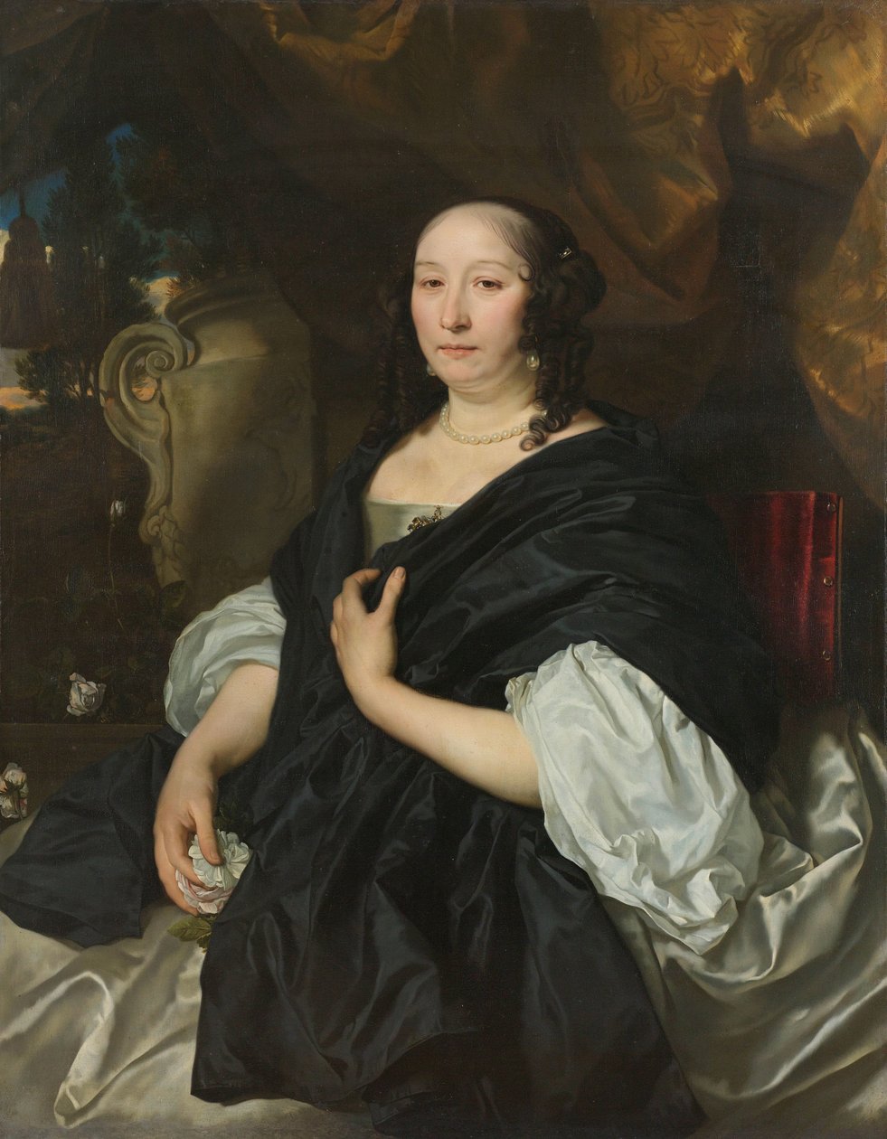 صورة لكاثرين فان دير فورت كاثرين فان دير فورت (1622-1674). الزوجة الثانية لبيتر دي لا كورت بواسطة أبراهام فان دن تمبل