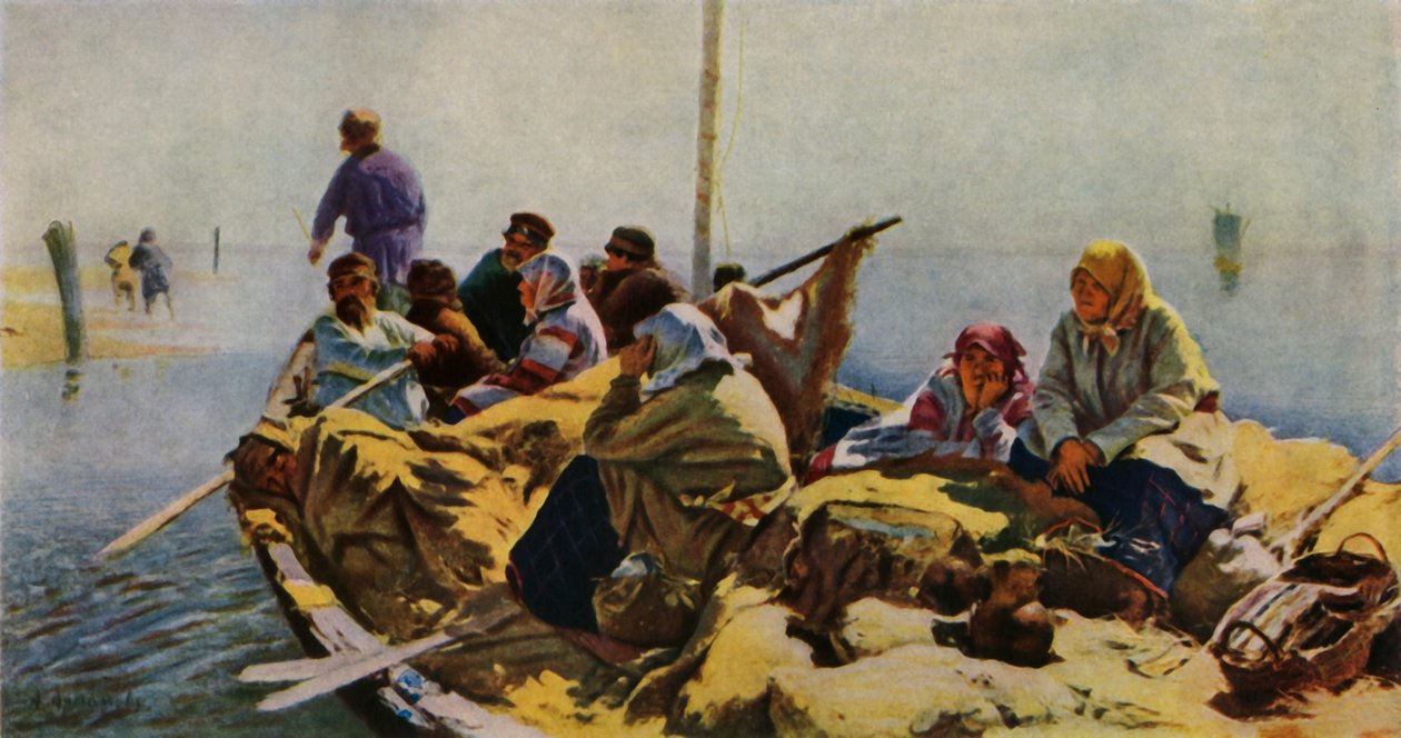 "على نهر أوكا" ، ١٨٩٠ ، ١٩٦٥. بواسطة أبرام آركييبوف