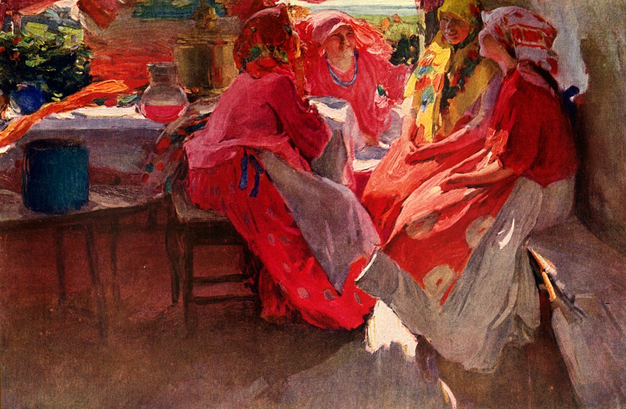 "القيام بزيارة" ، 1915 ، 1939. بواسطة أبرام آركييبوف