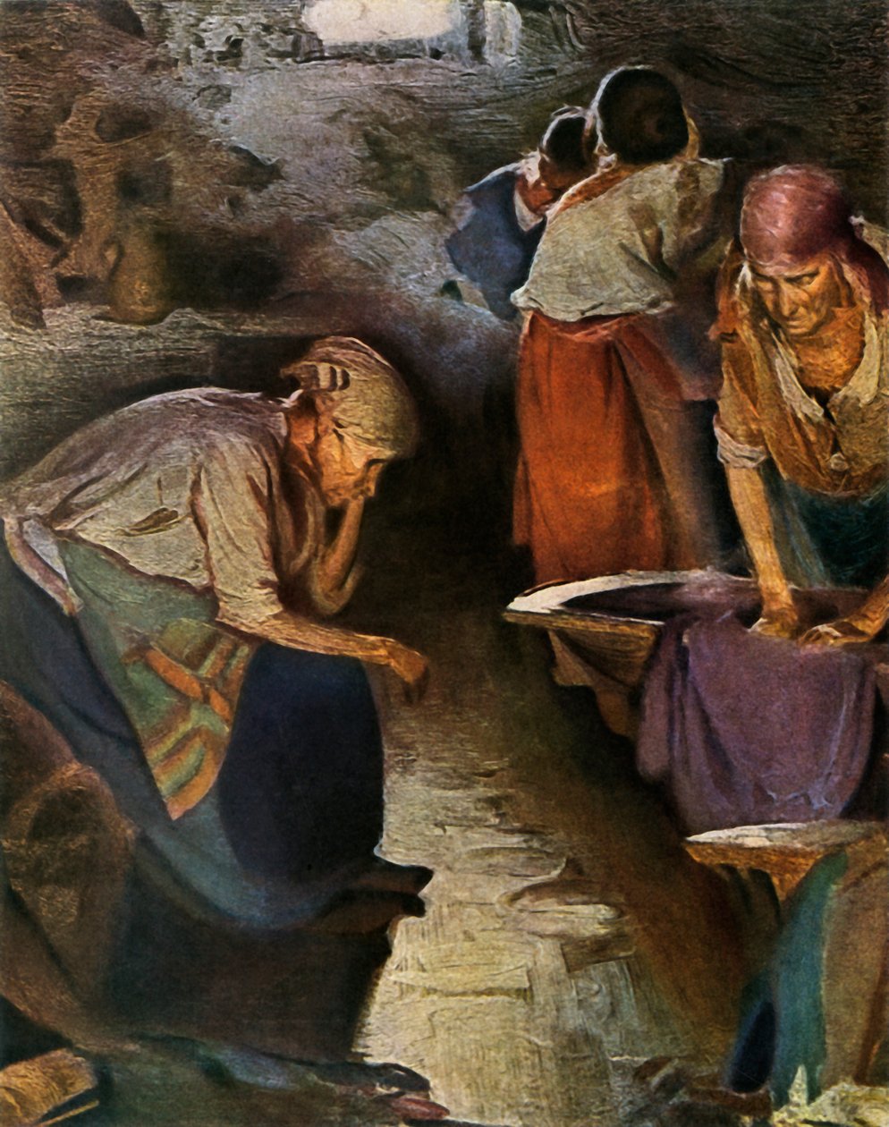 "Washerwomen" ، 1901 ، 1965. بواسطة أبرام آركييبوف
