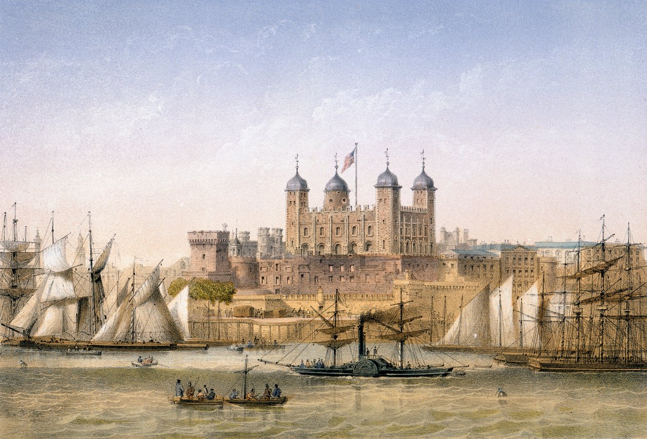 برج لندن ، c.1862 بواسطة أخيل لويس مارتينيت