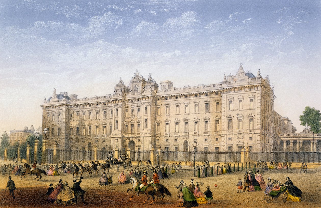 قصر باكنغهام ، c.1862 بواسطة أخيل لويس مارتينيت