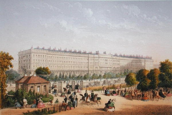 هايد بارك جاردنز ، c1862 (لون ليثو) بواسطة أخيل لويس مارتينيت