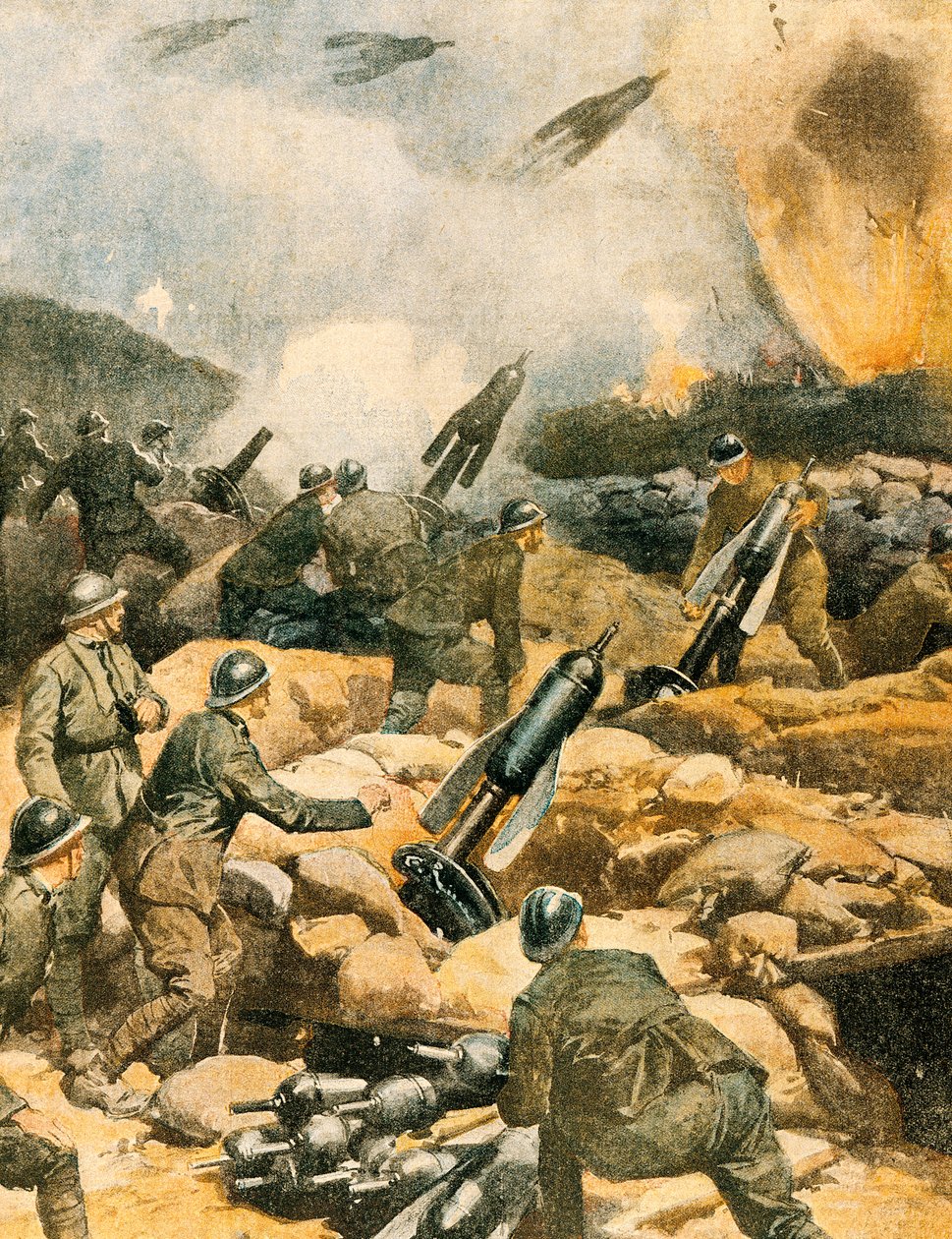 Bombing of Carso lines بواسطة أخيل بيلترام