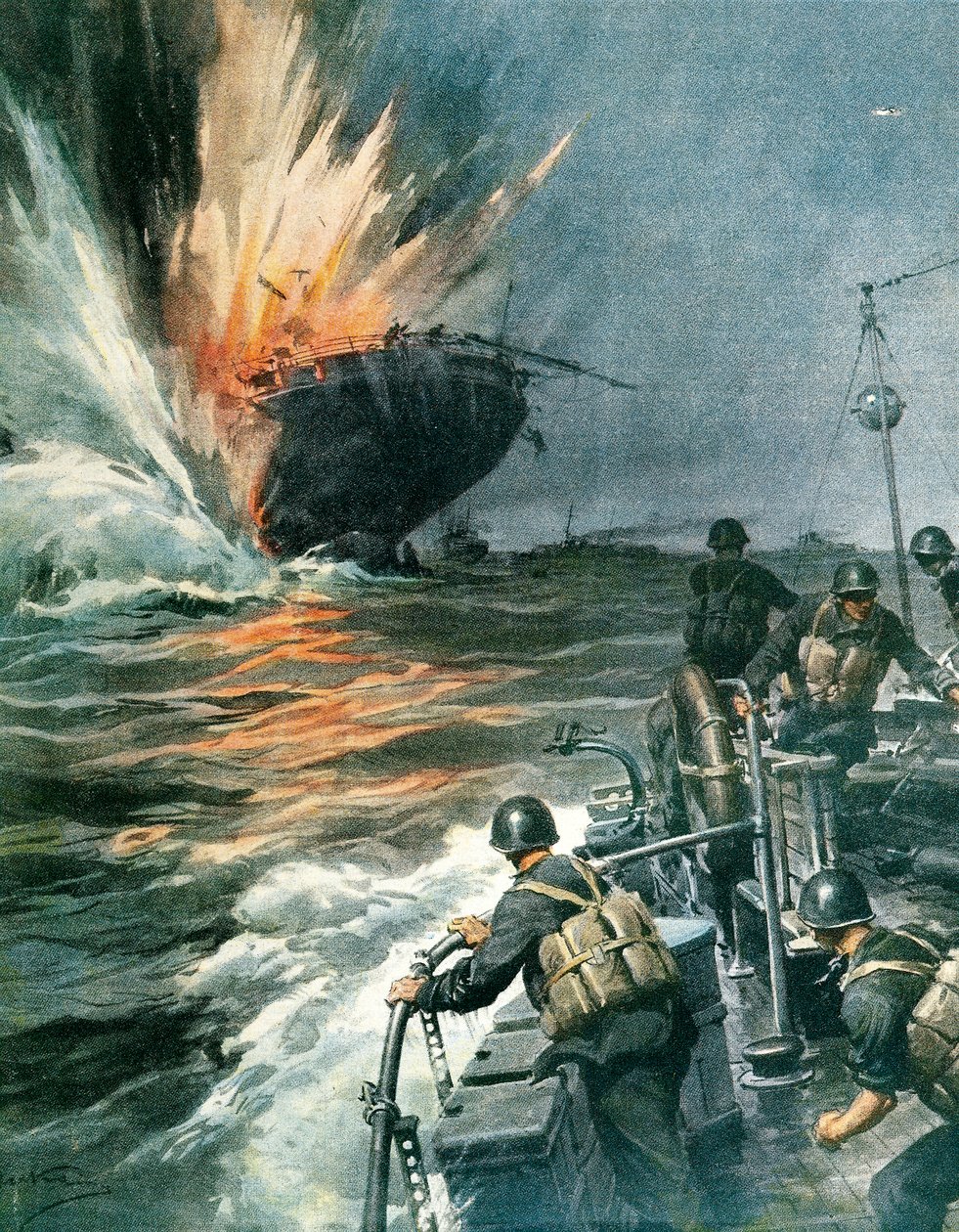 British merchant ship sunk by Italian MAS in Mediterranean, August 3 بواسطة أخيل بيلترام