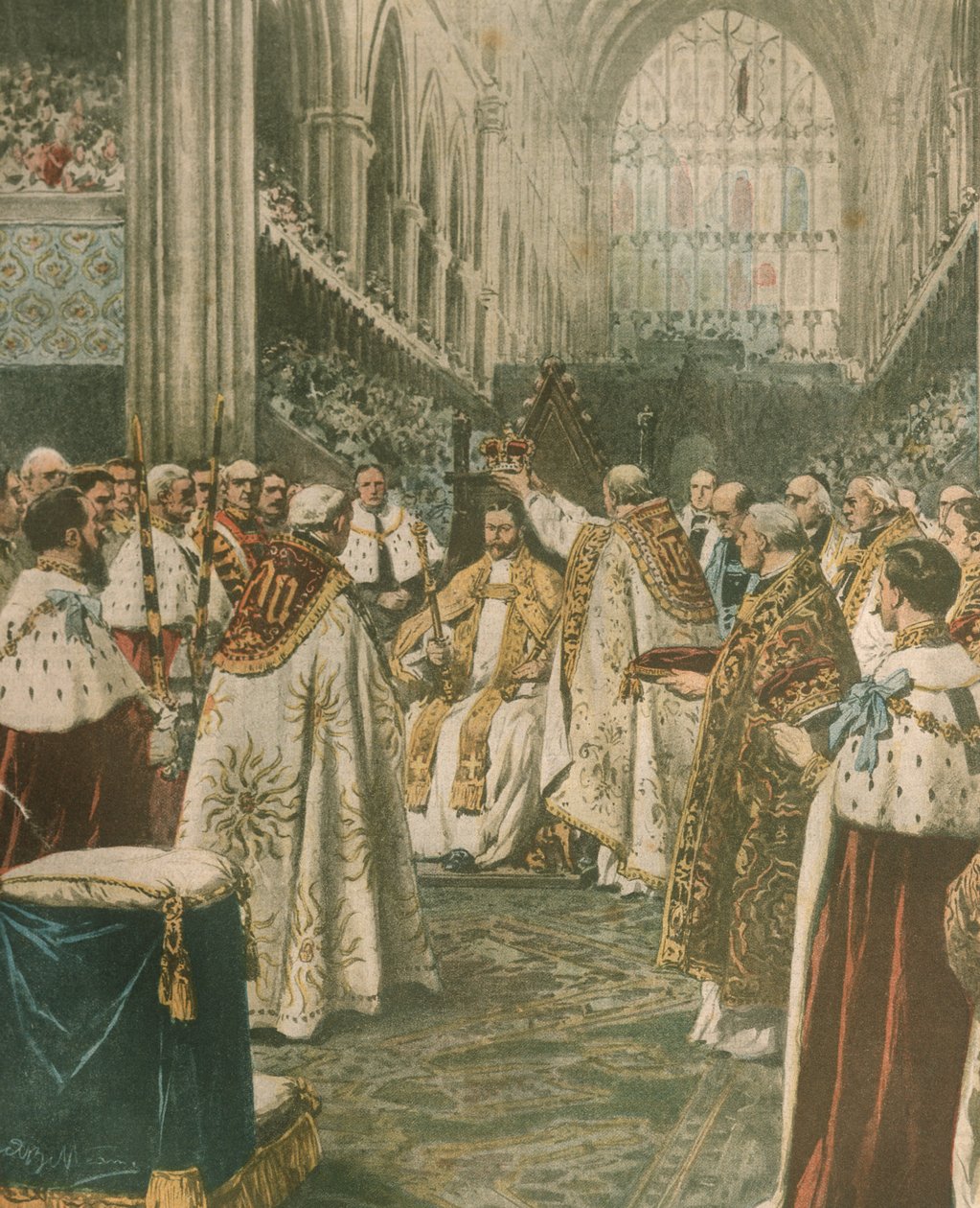Cover illustration of coronation of King George V; London, England بواسطة أخيل بيلترام