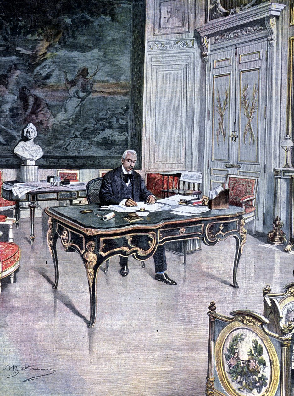 رئيس الجمهورية الفرنسية فيليكس فور في عام 1899 رسم لأخيل بلترام بواسطة أخيل بيلترام