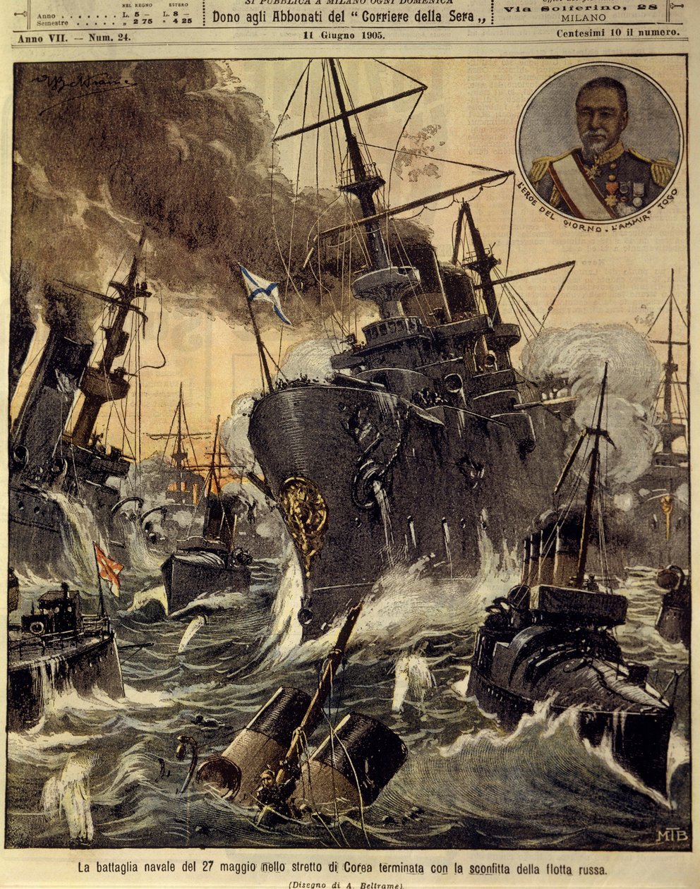 Russo-Japanese War (1904-1905), Naval battle in the strait of Korea which ended with the defeat of Russian Navy, June 11 بواسطة أخيل بيلترام