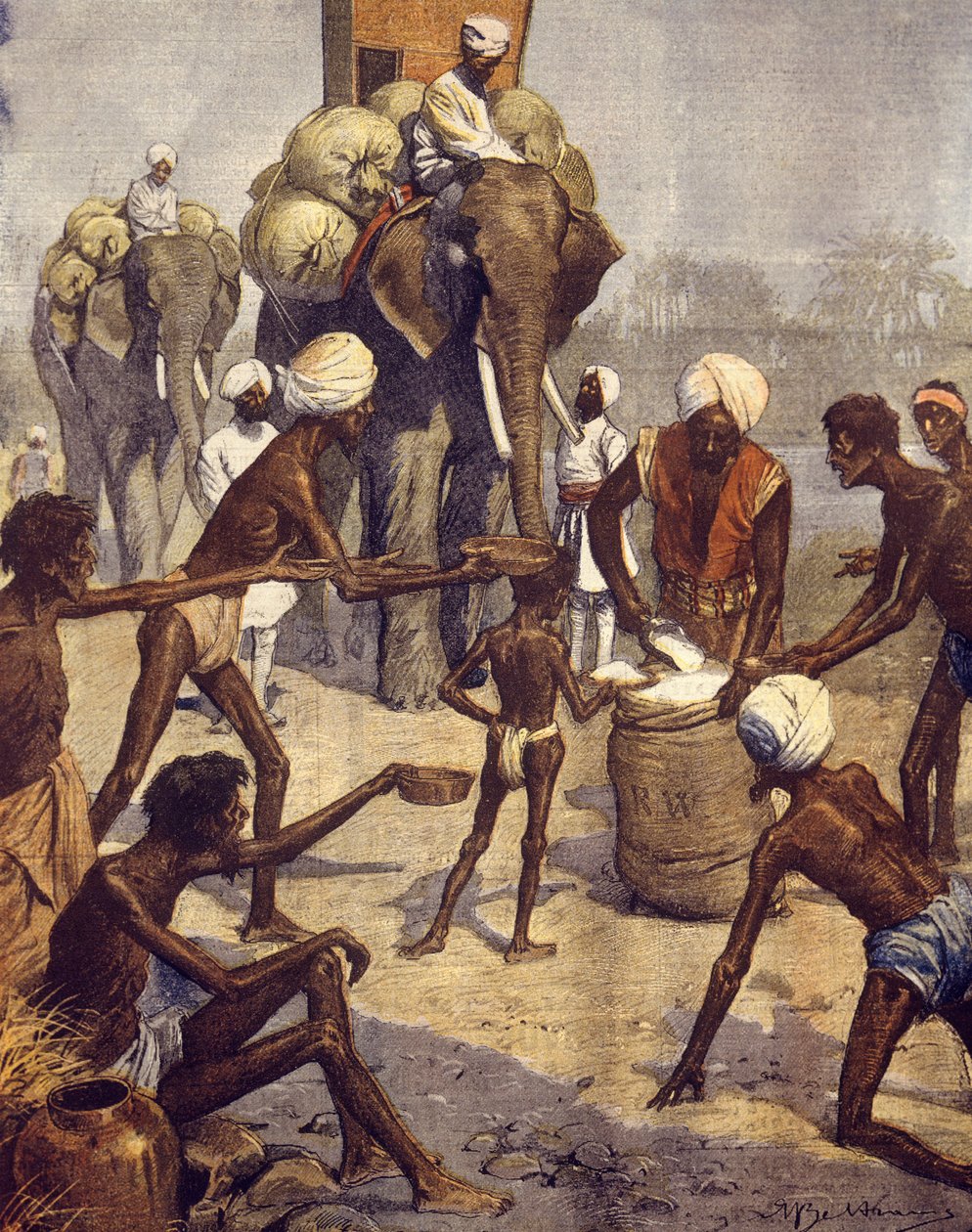 The horrors of hunger in India, March 11 بواسطة أخيل بيلترام