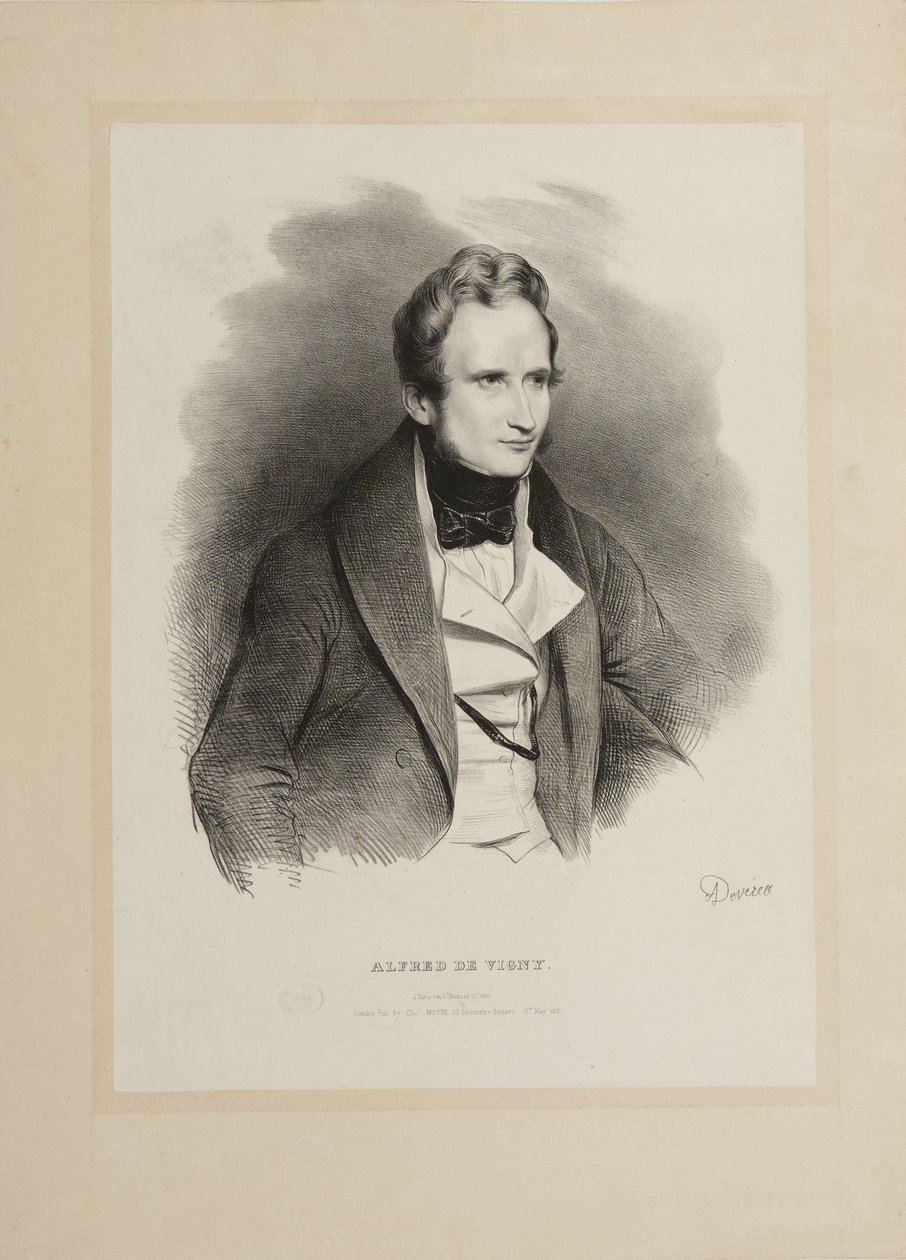 صورة شخصية للمؤلف ألفريد دي فينيي 1797-1863 ، 1831. بواسطة أخيل ديفيريا