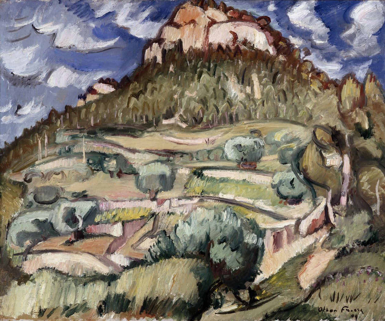 The Baou du Redon a Cassis. لوحة لأخيل إميل (أخيل إميل) أوثون فريزز (1879-1949) بواسطة أشيل إميل أوثون فريزز