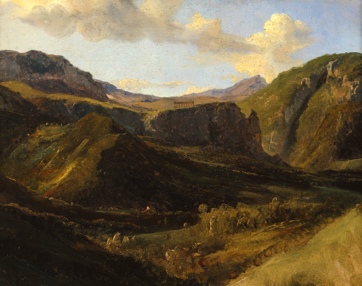معبد Segeste ، c1810-1822 بواسطة أشيل إتنا ميشالون