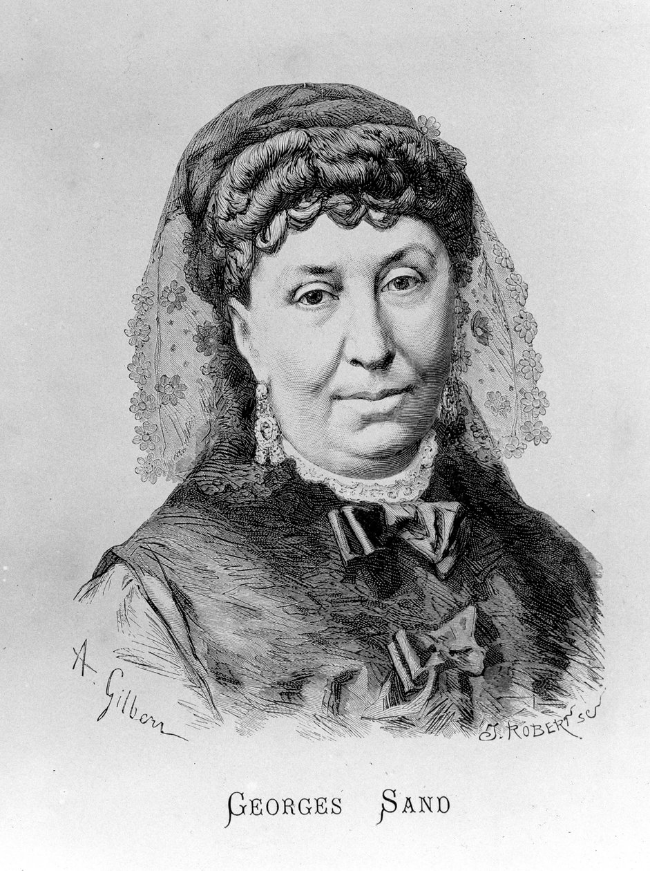 صورة لجورج ساند (Aurore Dupin ، Baronne Dudevant) (1804-1876) بواسطة أ. بواسطة أخيل إيزيدور جيلبرت