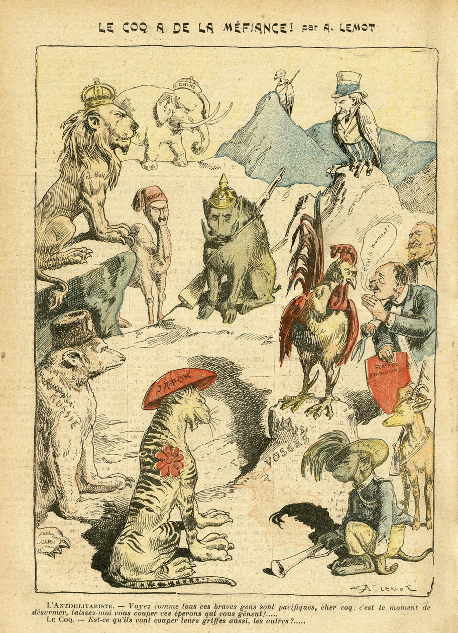 Illustration by Achille Lemot (1846-1909) in Le Pelerin بواسطة أشيل ليموت