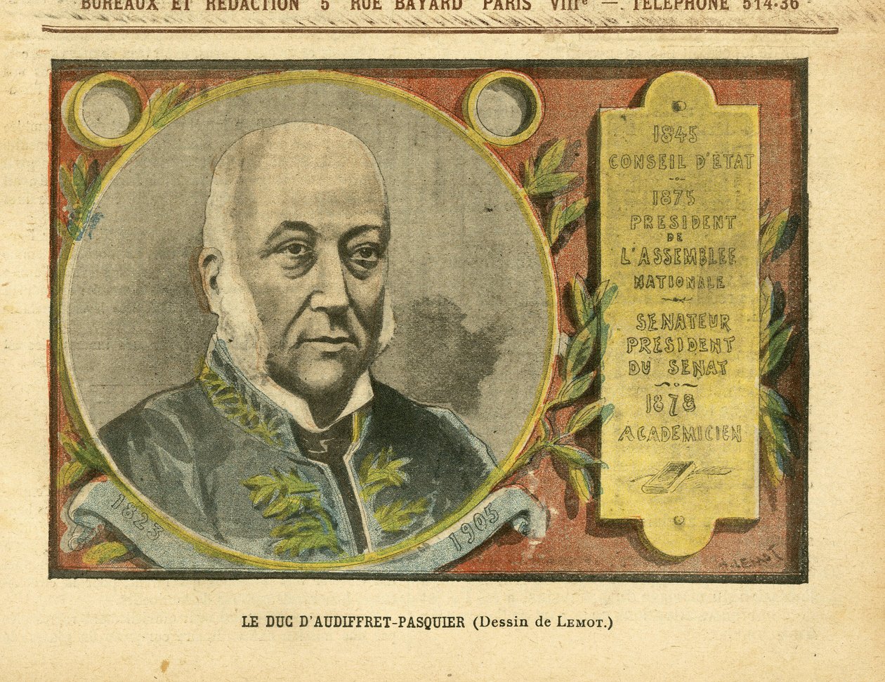 Illustration by Achille Lemot (1846-1909) in Le Pelerin بواسطة أشيل ليموت