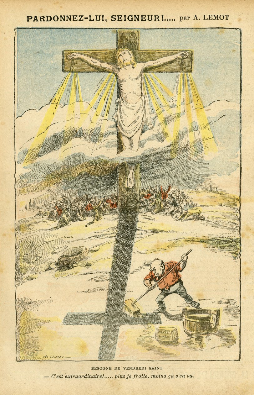 Illustration of Achille Lemot (1846-1909) in Le Pelerin بواسطة أشيل ليموت