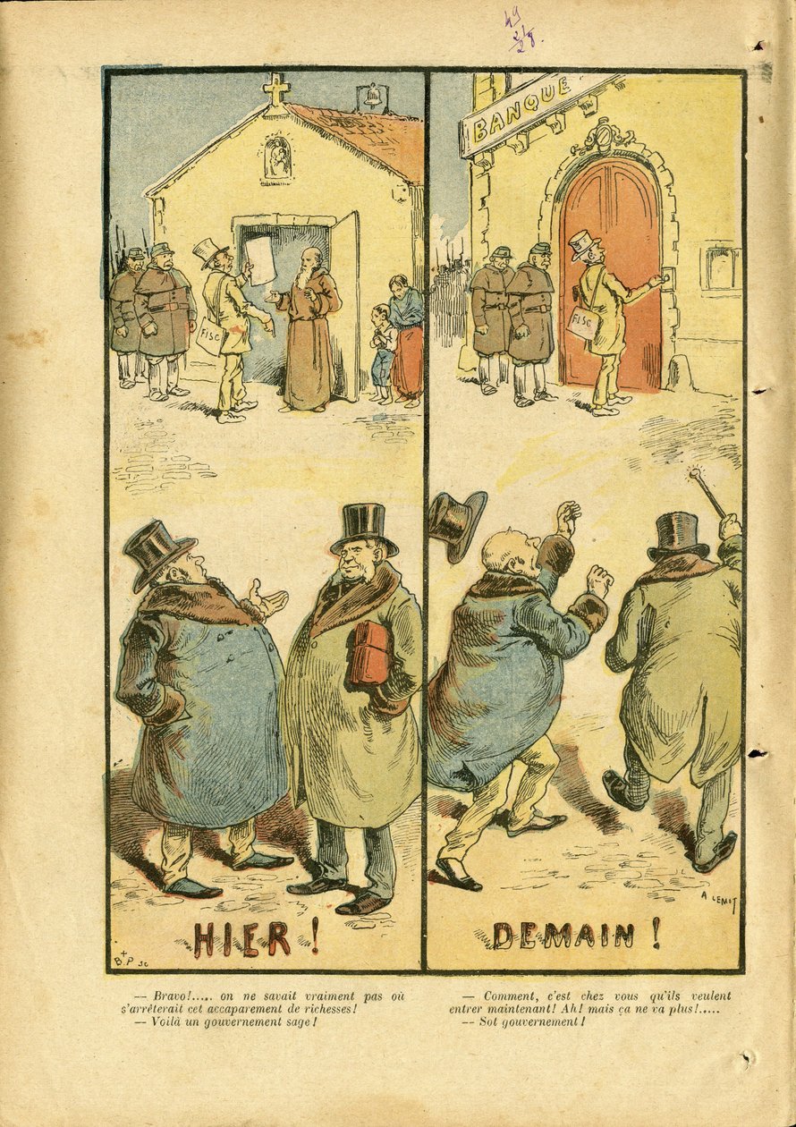 Illustration of Achille Lemot (1846-1909) in Le Pelerin بواسطة أشيل ليموت