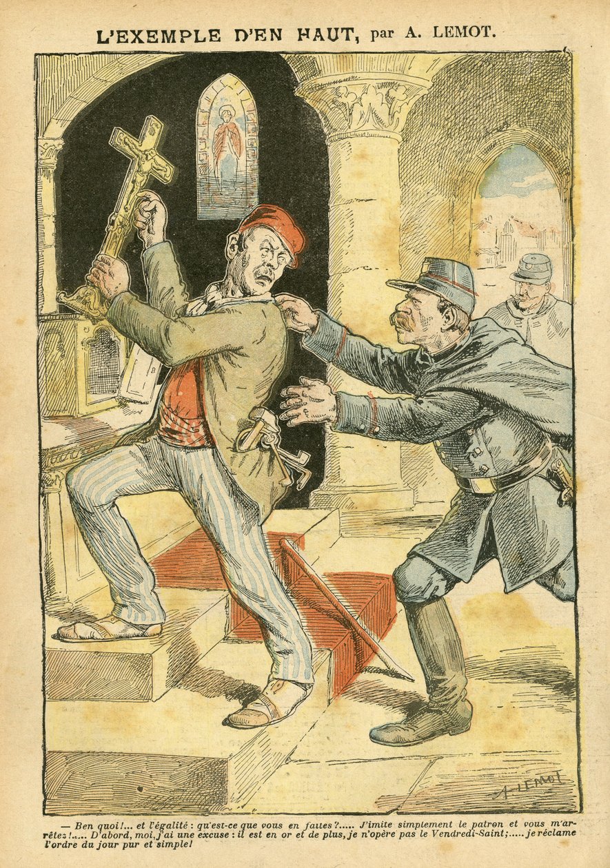 Illustration of Achille Lemot (1846-1909) in Le Pelerin بواسطة أشيل ليموت
