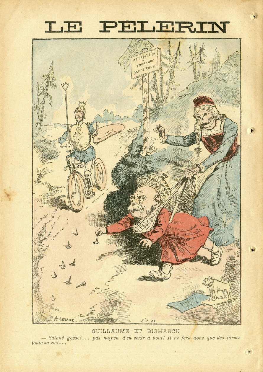 Illustration of Achille Lemot (1846-1909) in Le Pelerin بواسطة أشيل ليموت