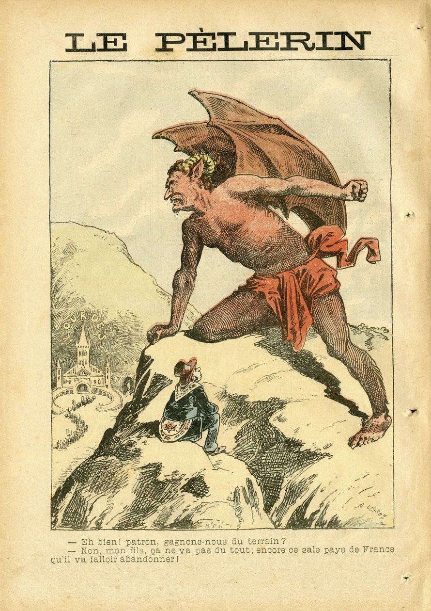 Illustration of Achille Lemot (1846-1909) in Le Pelerin بواسطة أشيل ليموت