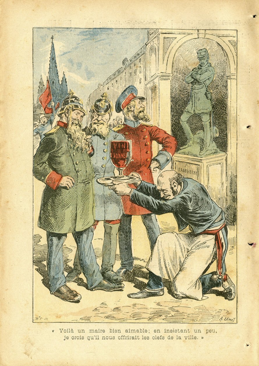 Illustration of Achille Lemot (1846-1909) in Le Pelerin بواسطة أشيل ليموت