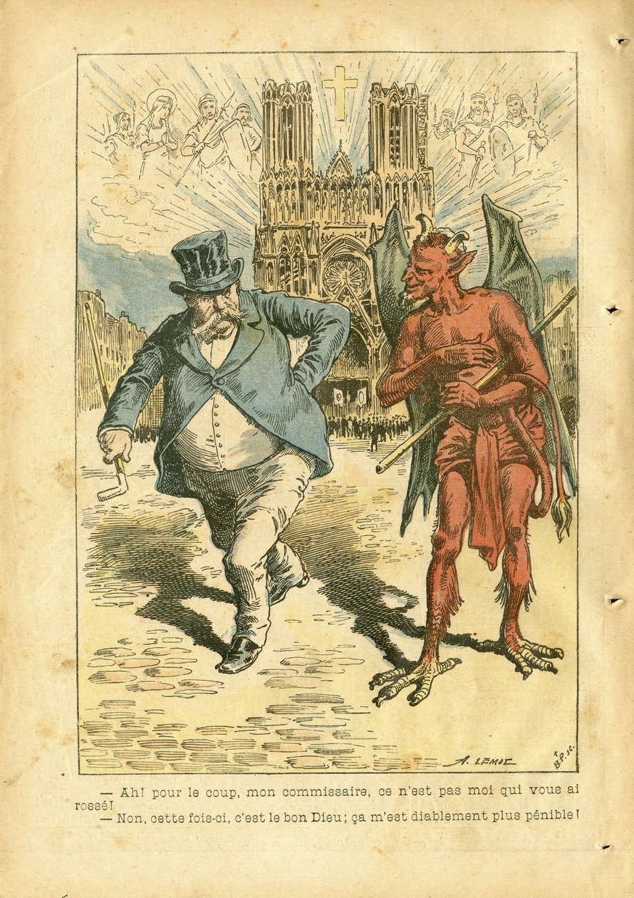Illustration of Achille Lemot (1846-1909) in Le Pelerin بواسطة أشيل ليموت