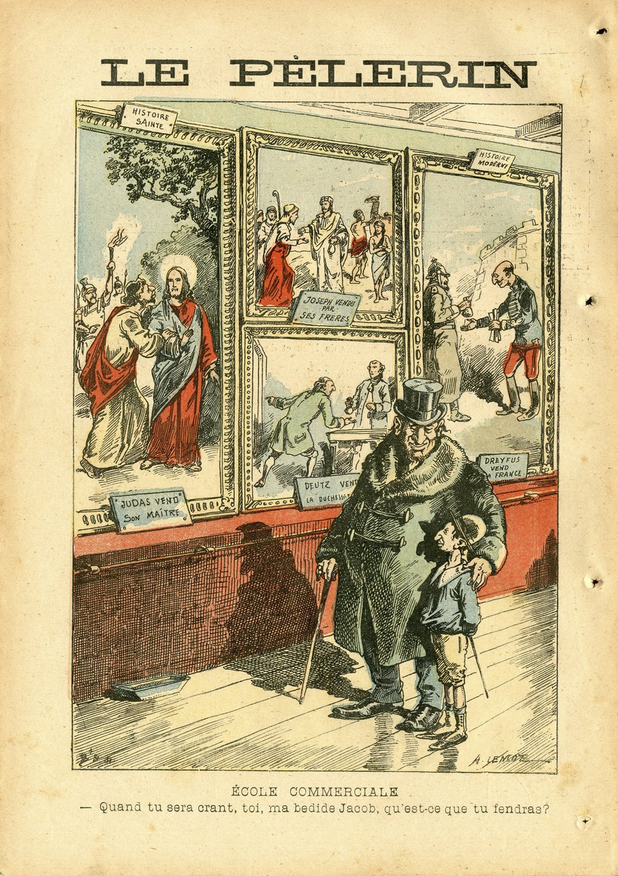 رسم توضيحي لأخيل ليموت (1846-1909) في لو بيليرين بواسطة أشيل ليموت