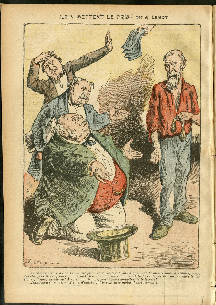 Illustration of Achille Lemot (1846-1909) in Le Pelerin بواسطة أشيل ليموت