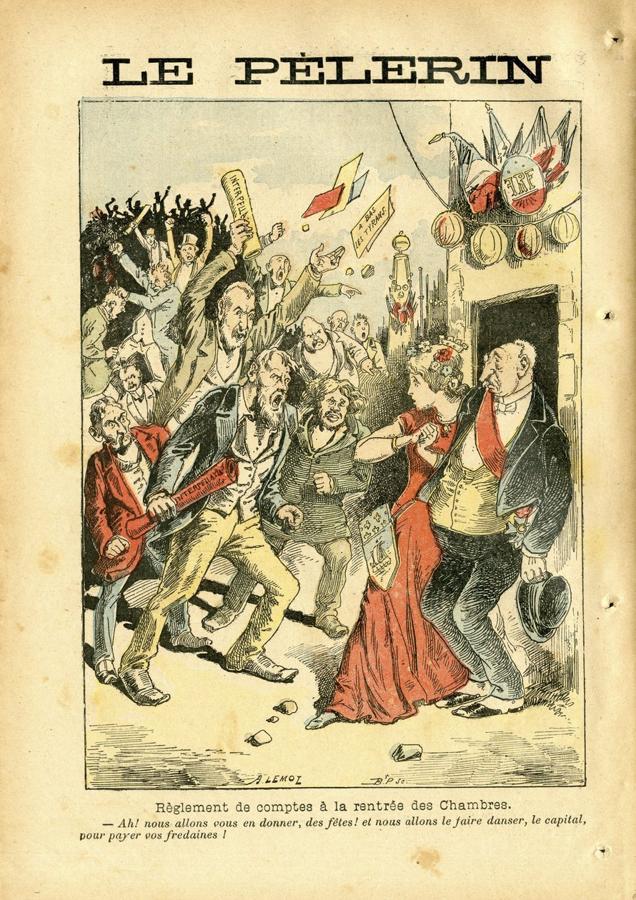 Illustration of Achille Lemot (1846-1909) in Le Pelerin بواسطة أشيل ليموت