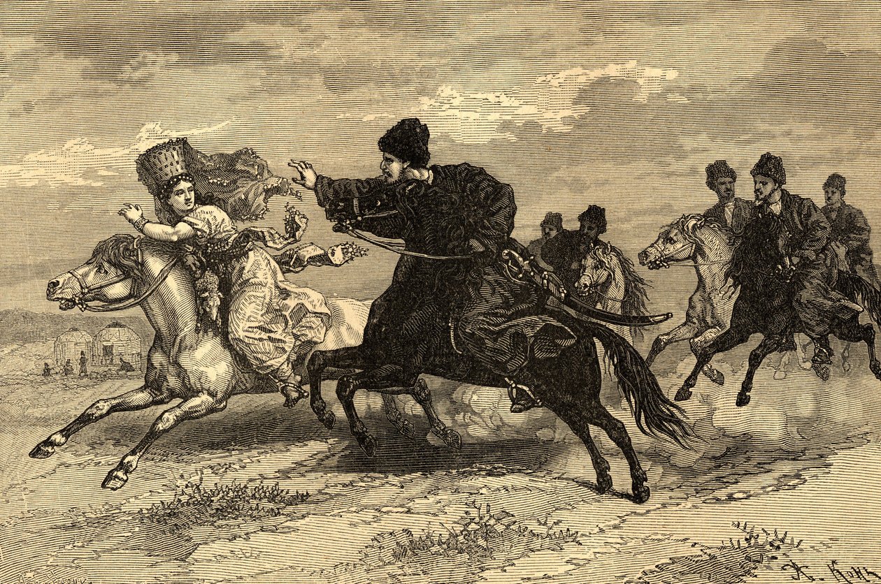 النقش في «شعوب الأرض» 1890 (نقش) بواسطة أشيل صيروي