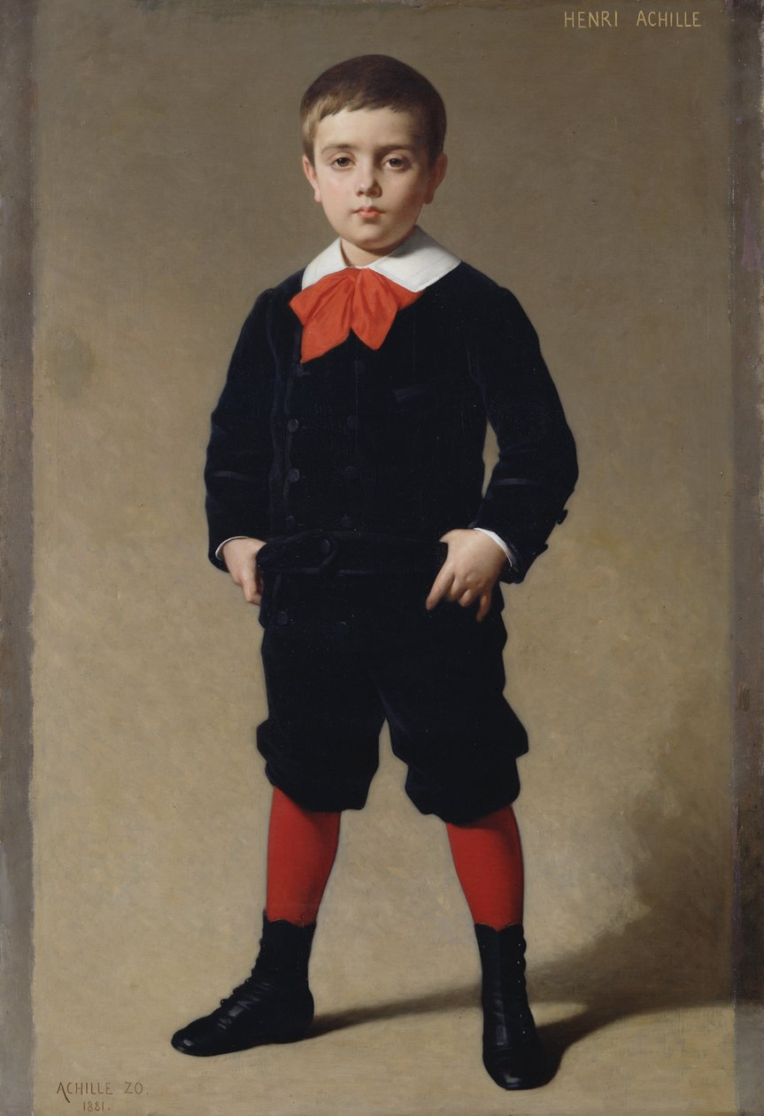 صورة لهنري أخيل ، نجل الفنان ، 1881 بواسطة Achille Zo