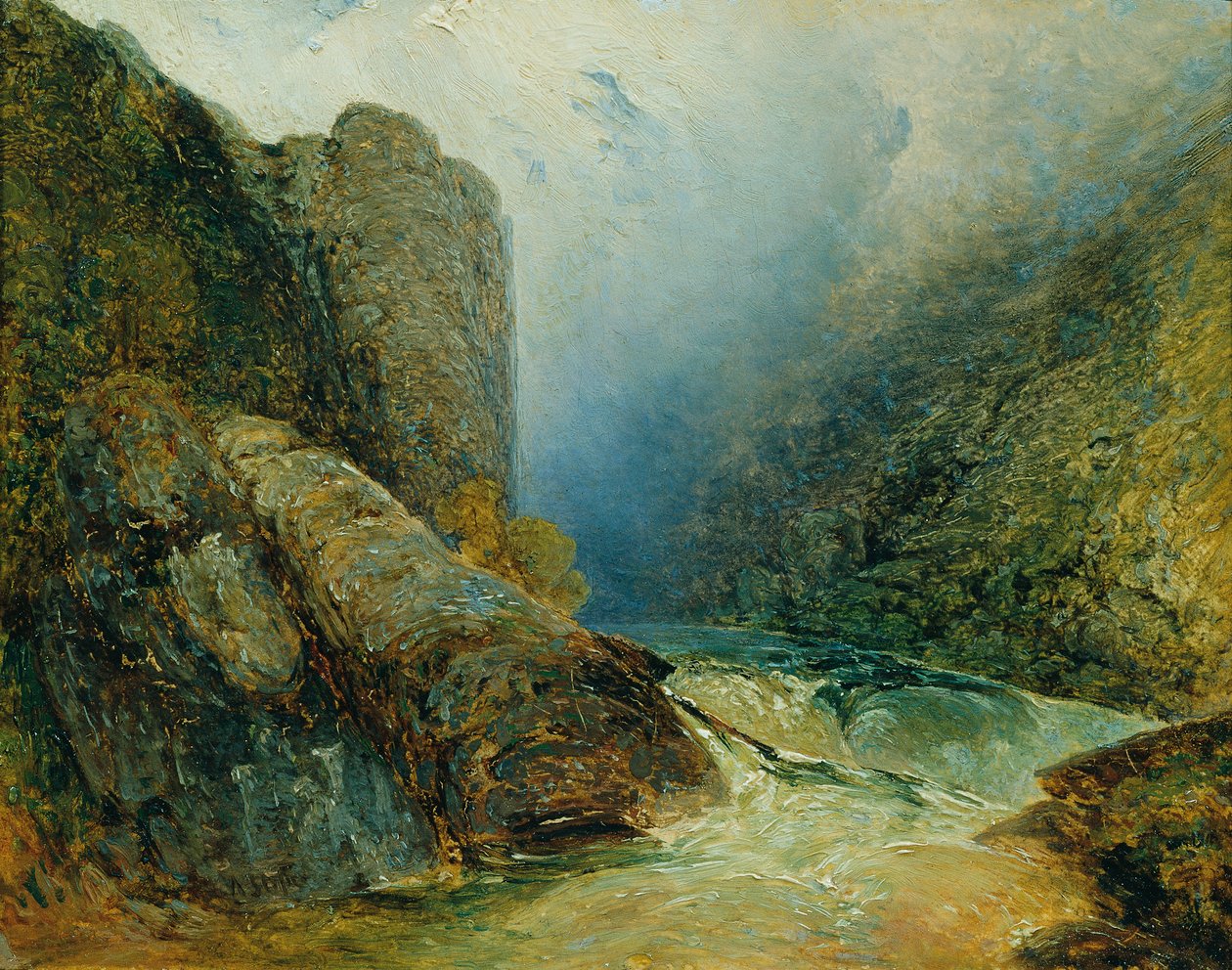 The Teufelsmauer بالقرب من Hohenfurt (Kienberg) بواسطة Adalbert Stifter