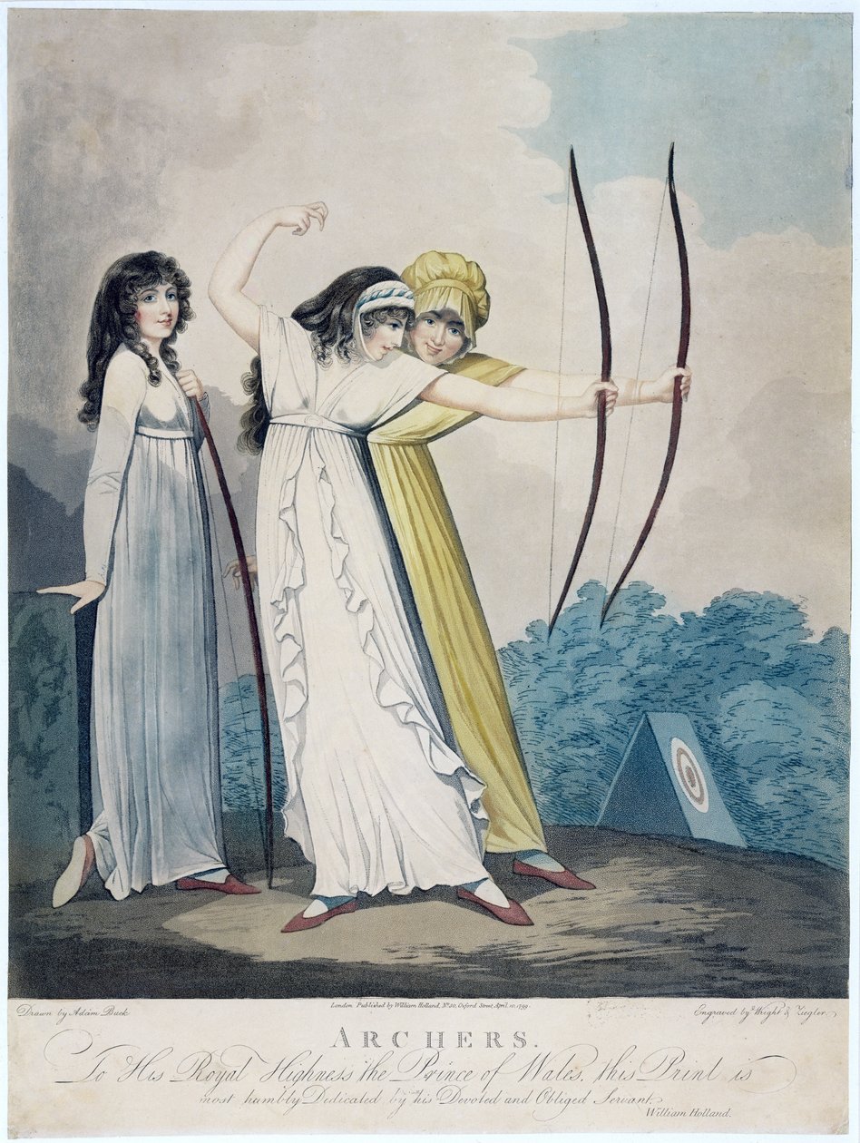 الرماة ، نقشهم JH Wright (fl.1795-1838) و Conrad Ziegler ، 1799 (aquatint) بواسطة آدم باك