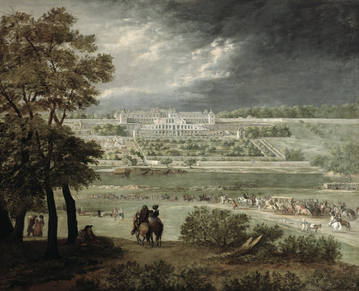 قلعة سانت جيرمان أون لاي عام 1655 بواسطة Adam Frans van der Meulen
