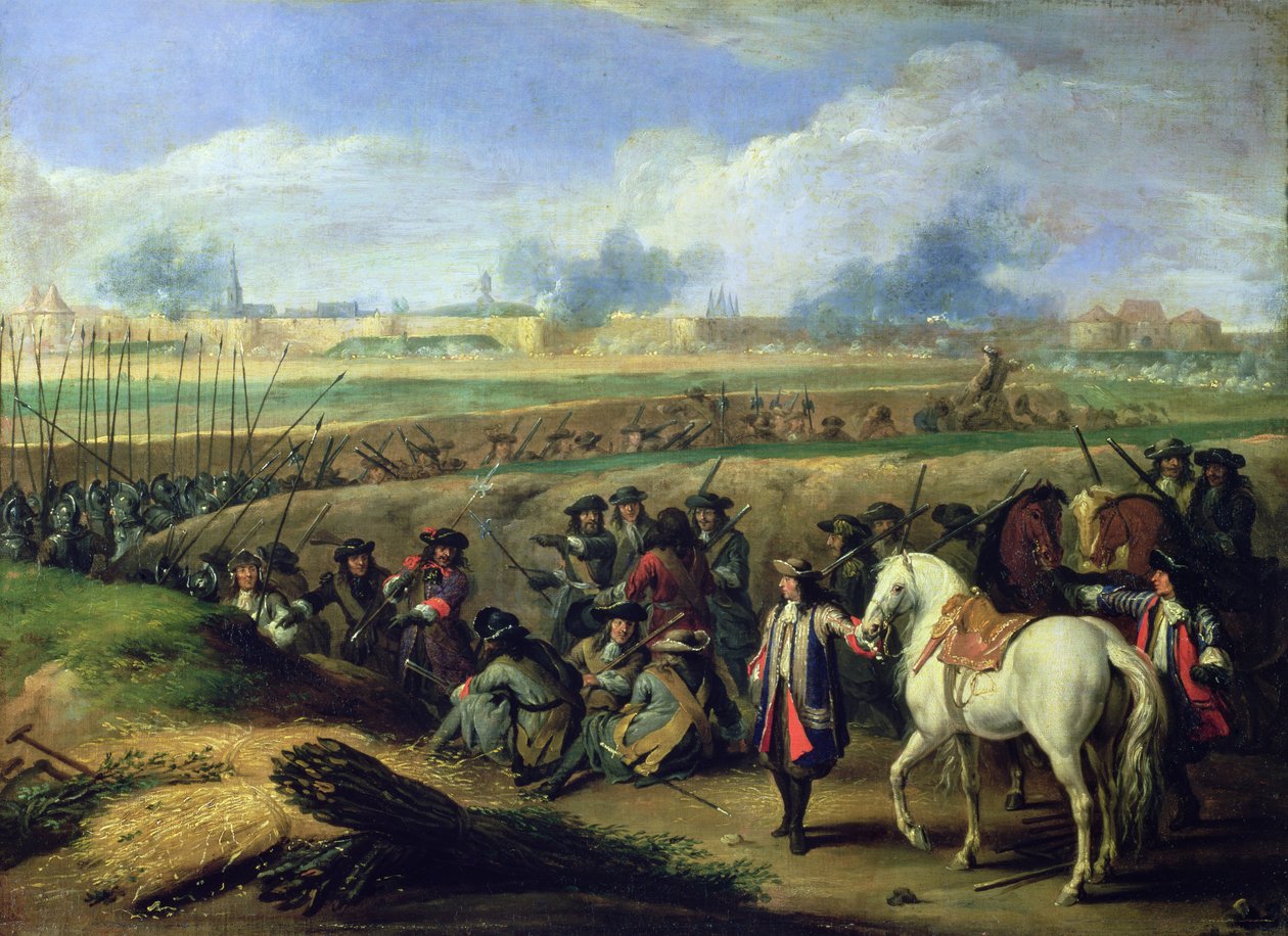 لويس الرابع عشر (1638-1715) في حصار تورناي ، 21 يونيو 1667 بواسطة Adam Frans van der Meulen