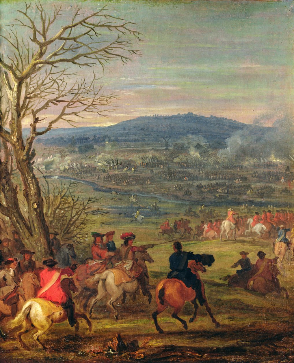 لويس الرابع عشر (1638-1715) في معركة بالقرب من جبل كاسيل ، 11 أبريل 1677 ، c.1678 بواسطة Adam Frans van der Meulen