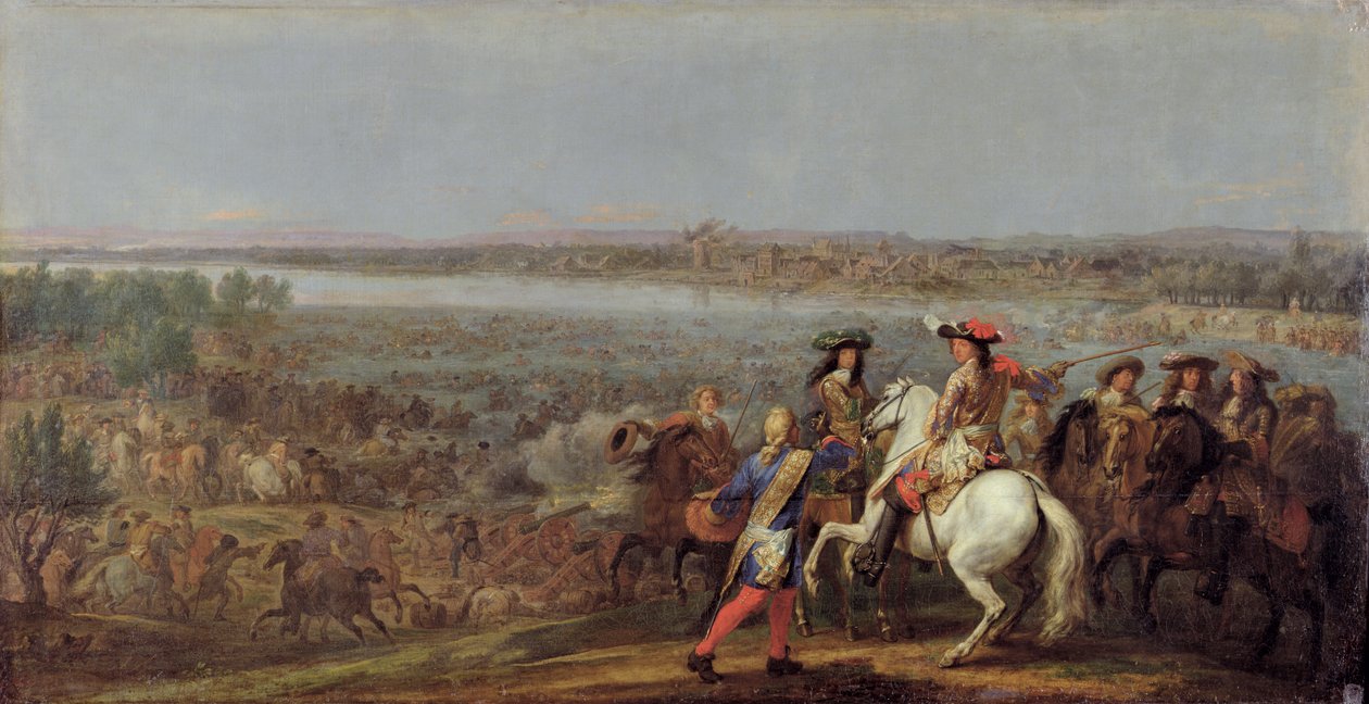 معبر الراين ، 12 يونيو 1672 بواسطة Adam Frans van der Meulen