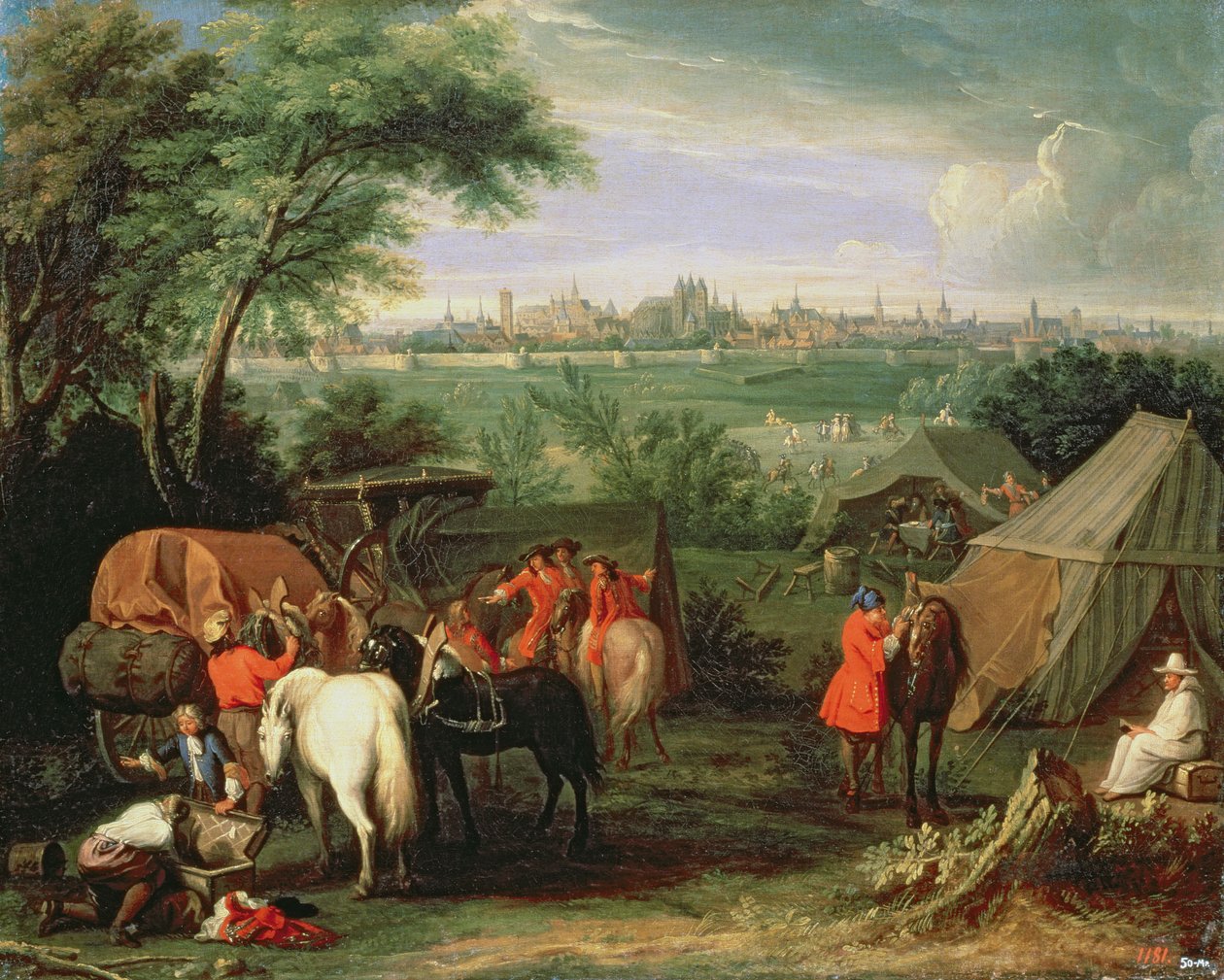 حصار تورناي لويس الرابع عشر بواسطة Adam Frans van der Meulen
