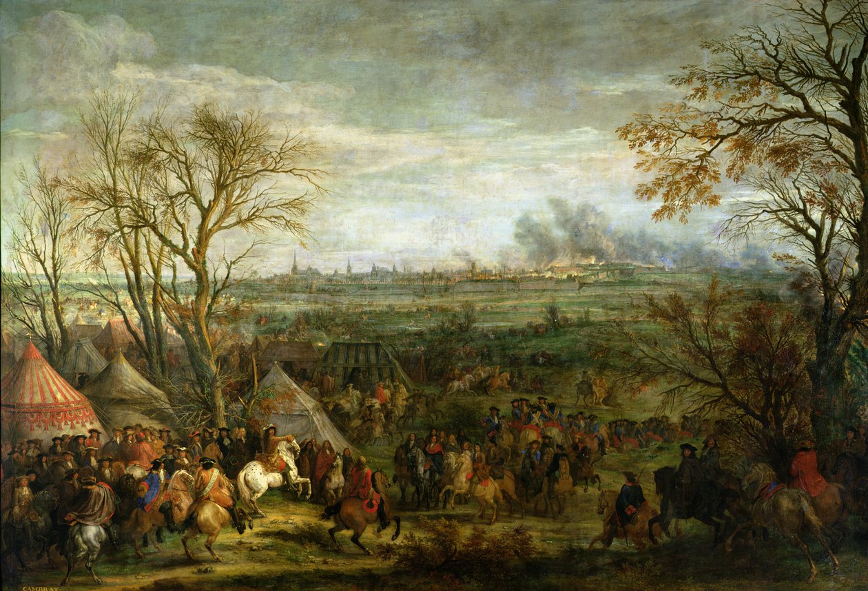 أخذ كامبراي في عام 1677 من قبل لويس الرابع عشر (1638-1715) ، أواخر القرن السابع عشر بواسطة Adam Frans van der Meulen