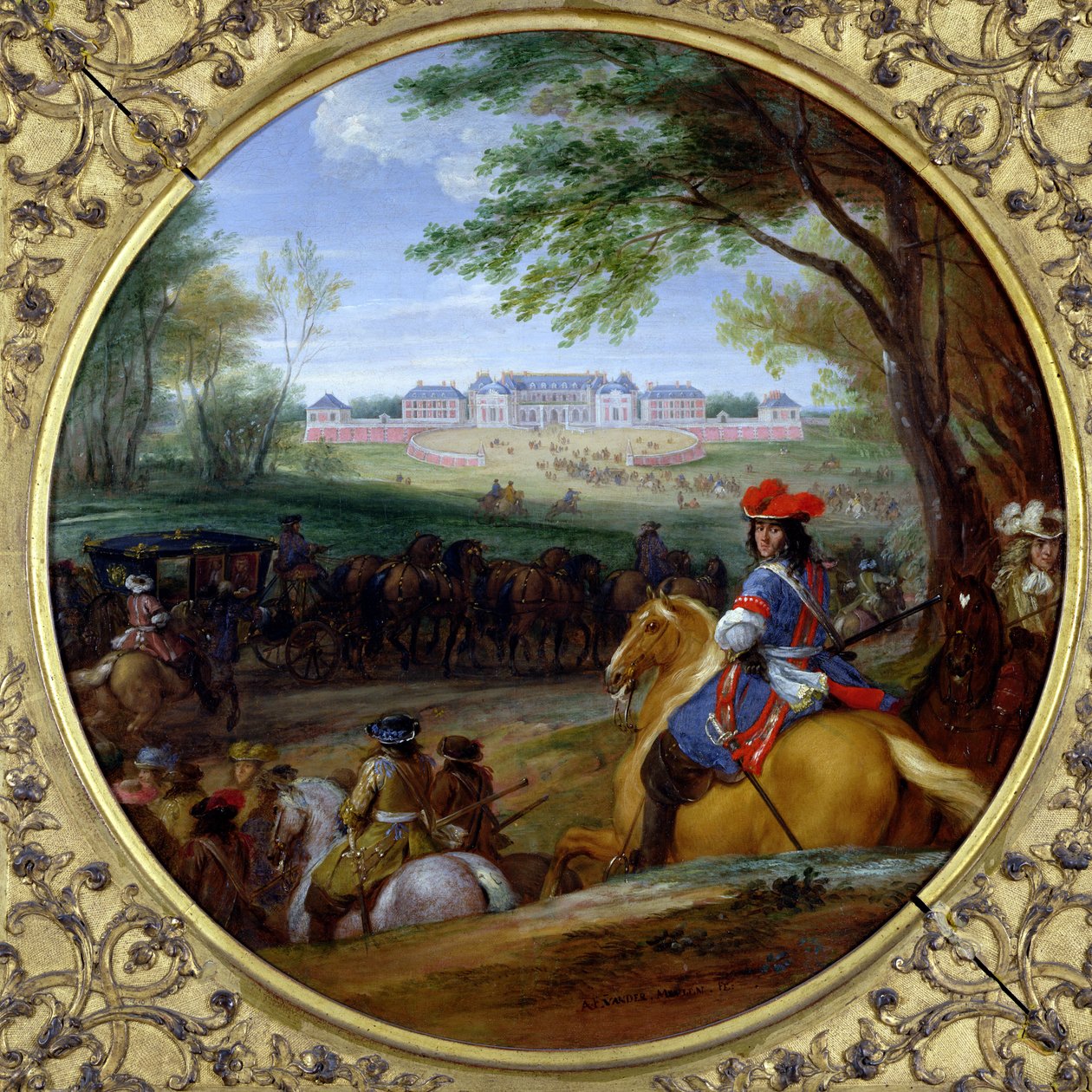 منظر لقصر فرساي عام 1669 بواسطة Adam Frans van der Meulen