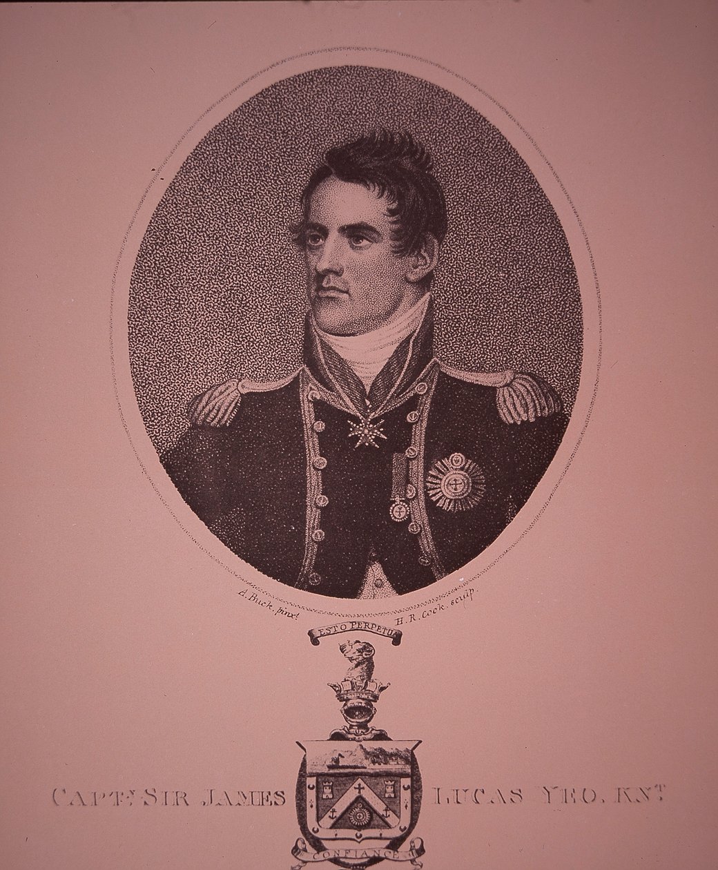 Sir James Lucas Yeo (engraving) بواسطة آدم (بعد) باك