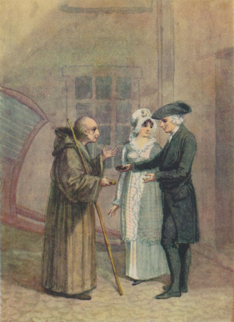 يوريك ، الراهب و مدام لام- في نزل كورتيارد في كاليه ، c1760s ، 1942. بواسطة آدم باك