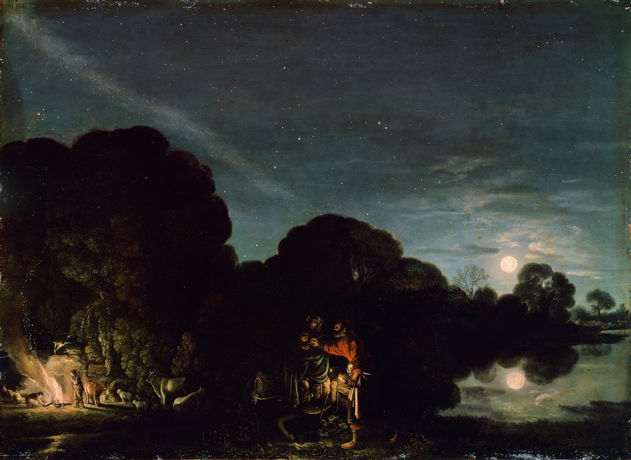The Flight into Egypt بواسطة آدم الشيمر