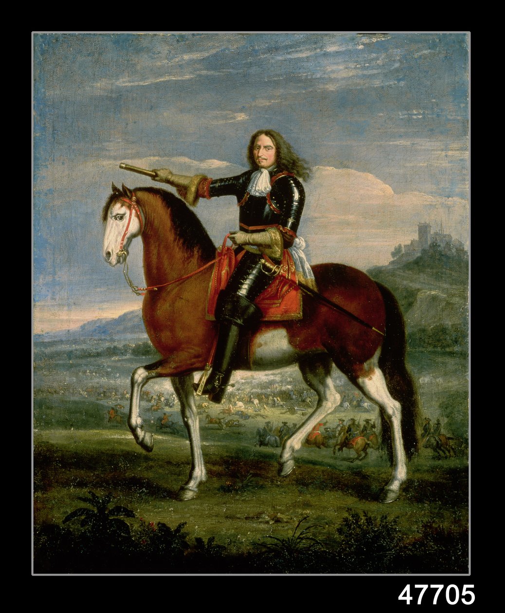 صورة الفروسية لهنري دي لا تور دوفيرجن (1611-75) المارشال توران بواسطة Adam Frans van der Meulen