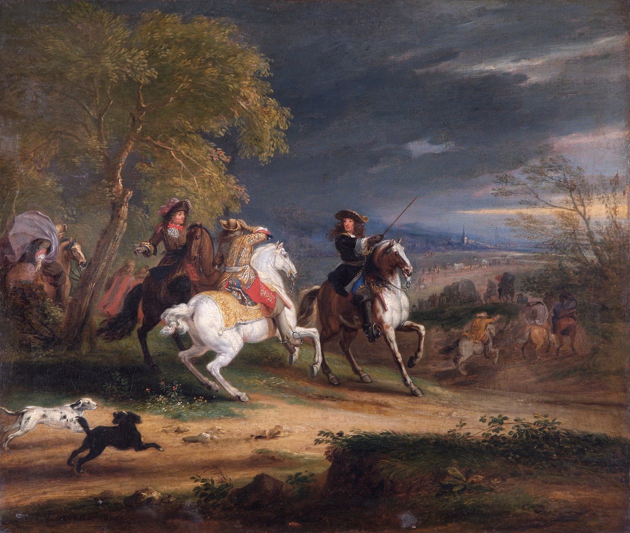 "وصول الجنرالات الفرنسيين قبل المدينة" ، 1678 بواسطة Adam Frans van der Meulen
